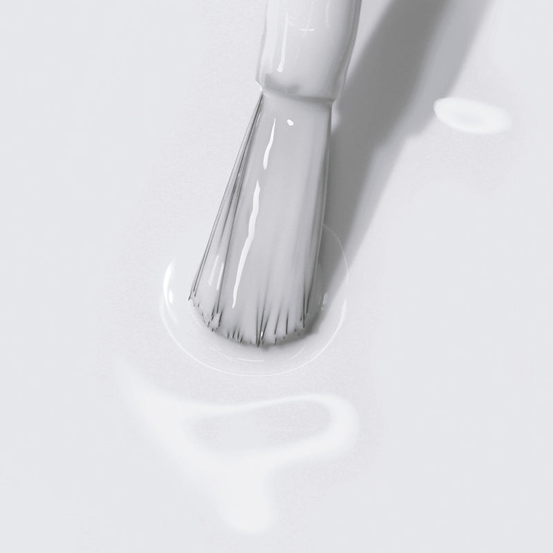 Close-up of a paintbrush applying LONDONTOWN's London Fog paint on a surface, creating a cool, smooth finish.