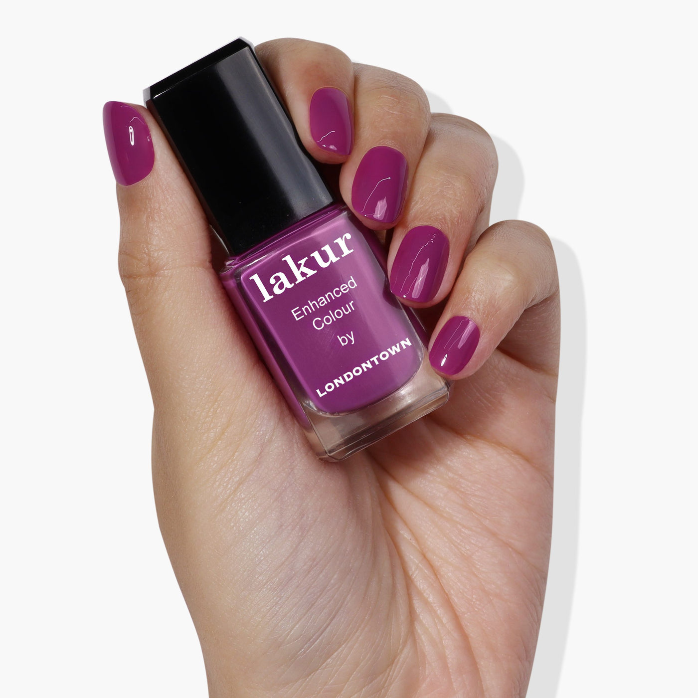 Beautiful Manicure, Polish is a Violet Color. Stock Photo - Image of body,  female: 45842130