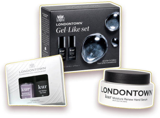 Gel-like set with hand serum and Conceal and Go