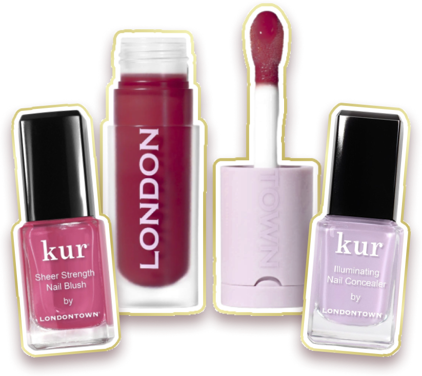 Nail Blush, lip oil and Nail Concealer